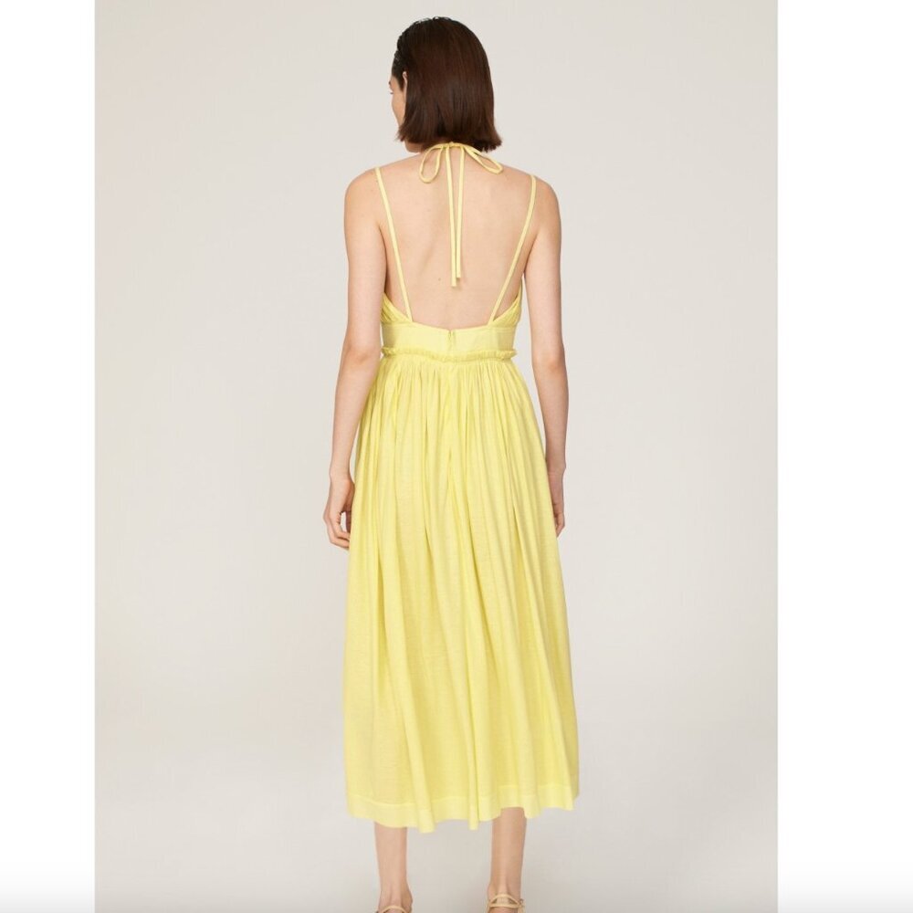 ULLA JOHNSON Freya Midi Cotton Dress Size 4 - Picture 3 of 8